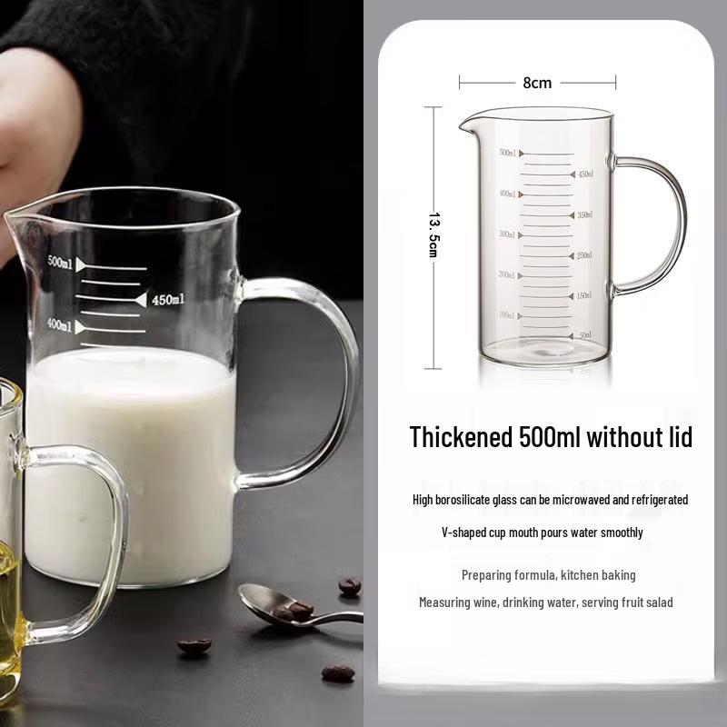 Yicang 500ml High Borosilicate Glass Measuring Cup Set