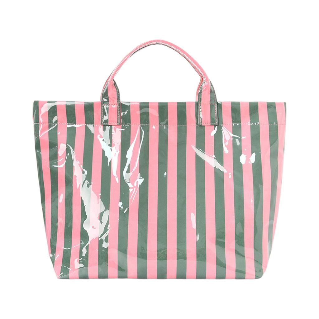 Gestreifte Tragetasche, Leicht für den Weg zur Arbeit, Handtasche mit großer Kapazität, Tragbar