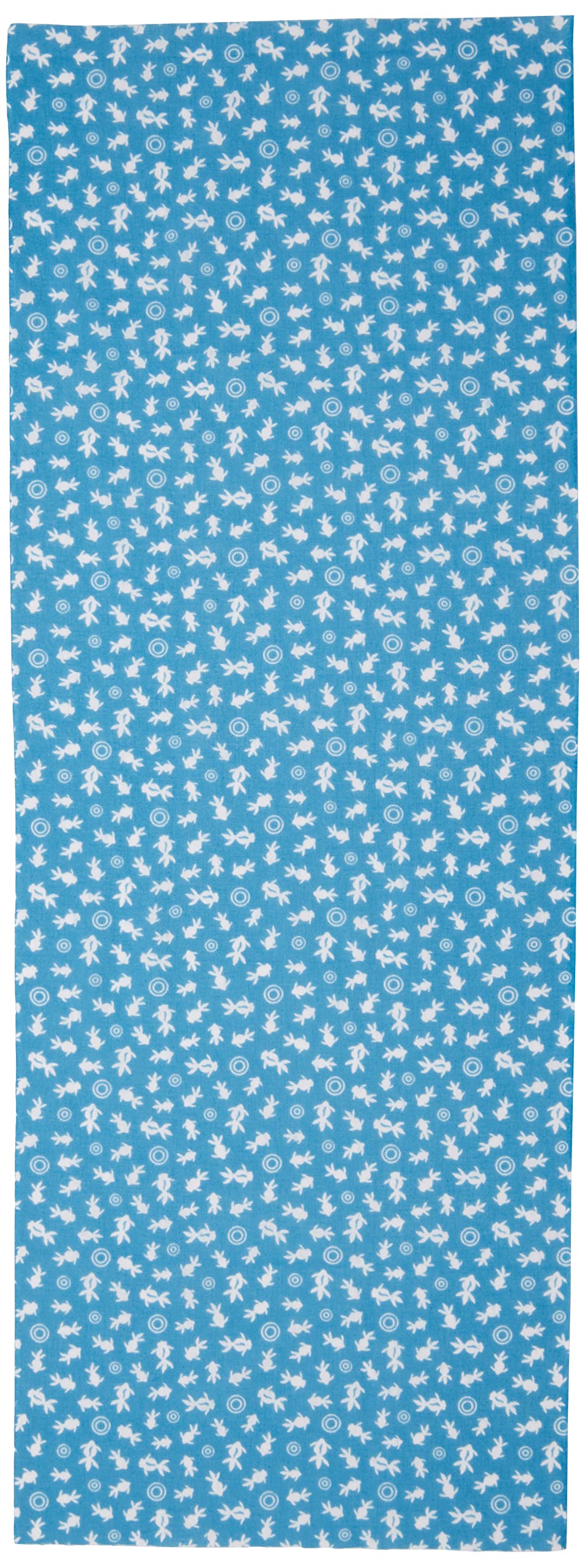 

Miyamoto Komon Tenugui hand Goldfish 33cm x Craft and Handmade Supplies (Japanese towel) - design, 90cm, Blue, MYM33233, світло-синій колір
