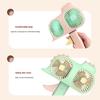 Mini Portable Fan Manual Hand Pressed Handheld Fan Double Head Personal Cooling Fan for Travel Office Outdoor Women Men Kids
