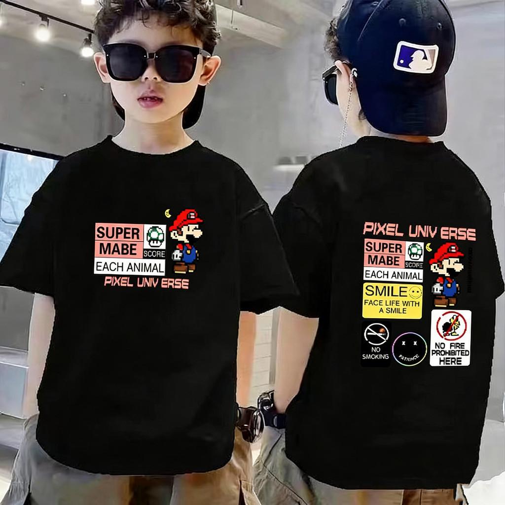 Children's T-shirt short sleeved cool cartoon comfortable printed boy's T-shirt