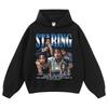 Oversized Cotton Graphic Print Long Sleeve Pullover Hoodie Men - Loose Fit Streetwear Sweatshirt