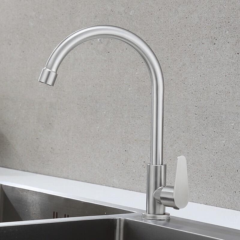 TLXT 304 Stainless Steel Single Cold Kitchen Sink Faucet