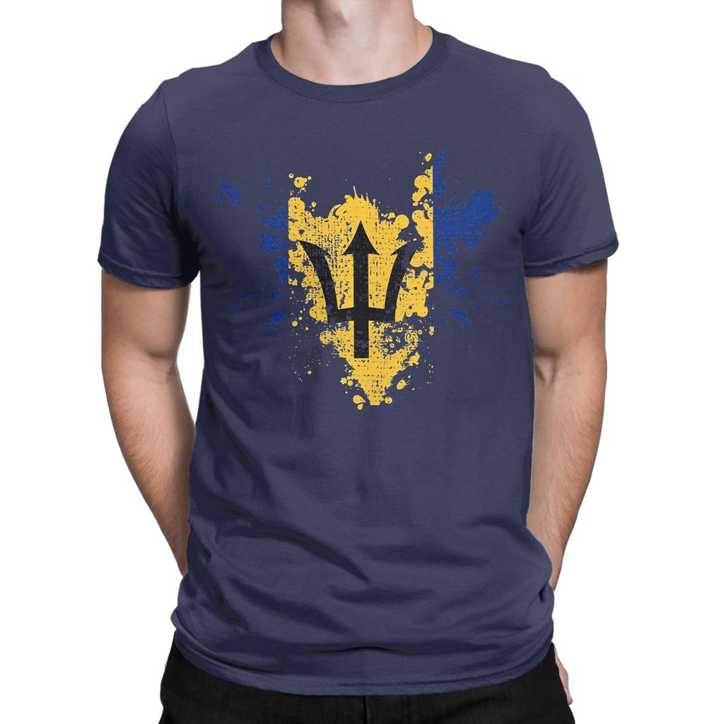 Barbados Flag Barbadian Tee Shirt For Unisex Wounisex Graphic Printing T Shirts Cotton Clothing