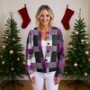 Women'S  Sweater Cute Fun Printing Sweater Fall And Winter Long Sleeve Knitted Sweater