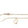 Q Family V Gold High-End Diamond-Set Hollow Lozenge Gourd Pendant Clavicle Chain