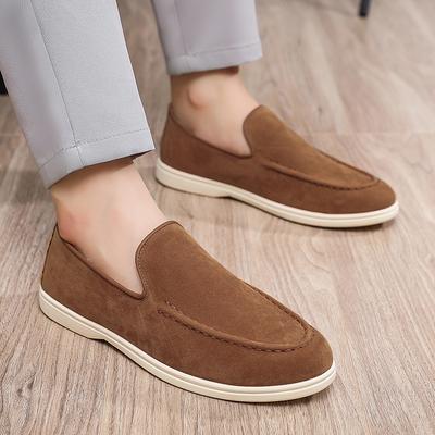 Męskie buty business casual Zamszowe mokasyny Klasyczny brytyjski styl Męskie lekkie miękkie mokasyny Męskie wsuwane płaskie buty do jazdy