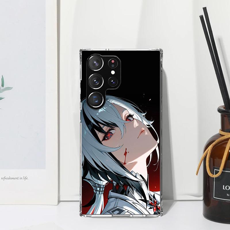 Arlecchino Genshin Impact Phone Case For Samsung Galaxy S26 S25 Edge S24 FE S23 S22 Ultra S21 Plus S20 + Art Fundas Back Cover G
