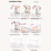 Clear Plastic Display Case For Collectible Dolls Action Figures With Dustproof Seal Stackable Modular Design Home Decors P9YB