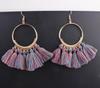 Women Fashion Bohemian Style Earrings Long Tassel Eardrop Dangle Earrings Jewelry