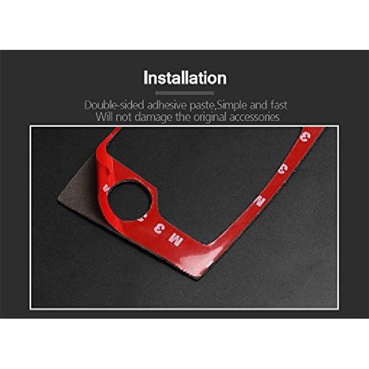 Carbon Fiber Interior Center Console Gear Box Trim Cover 2pcs for Mazda 6 Mazda6 2016-2018