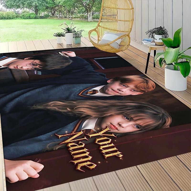 Custom Hogwarts Carpet Rug Soft Washable Anti Slip Home Living Room Sofa Mats Personalized Christmas Rug