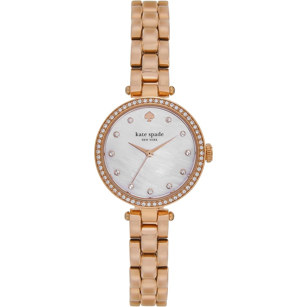 Kate Spade New York Holland KSW1845 Women s Watch Pink Gold Stainless Steel Water Resistant