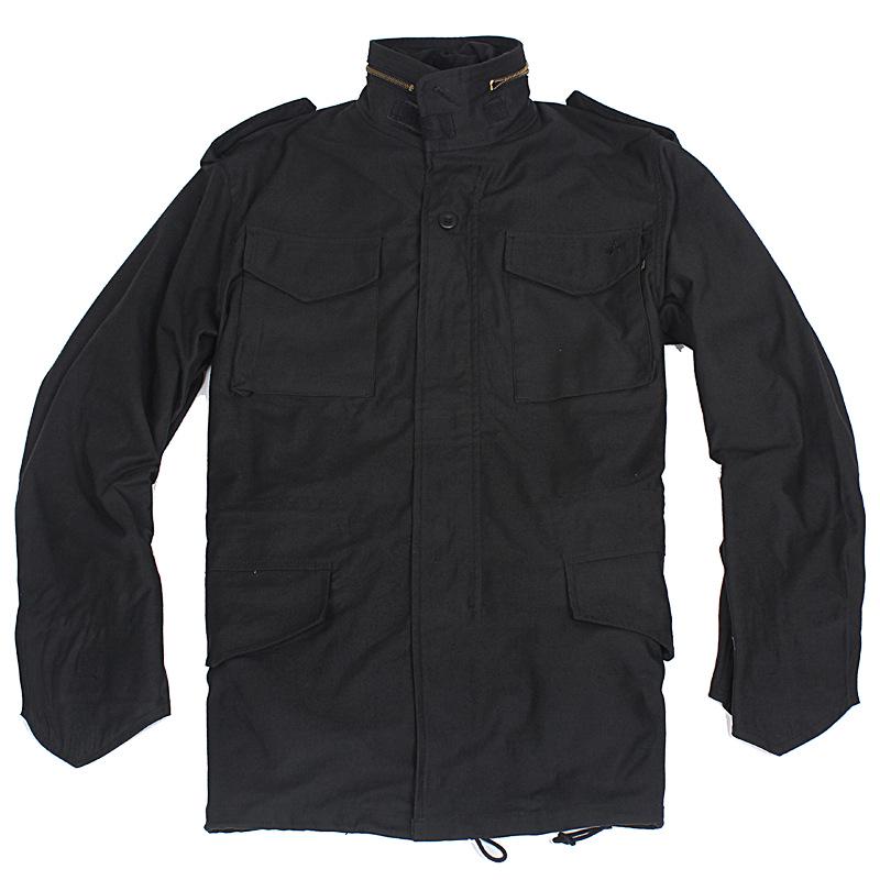 Men's Outdoor M65 Camouflage Windbreaker - Warm, Wear-Resistant Mid-Length Jacket