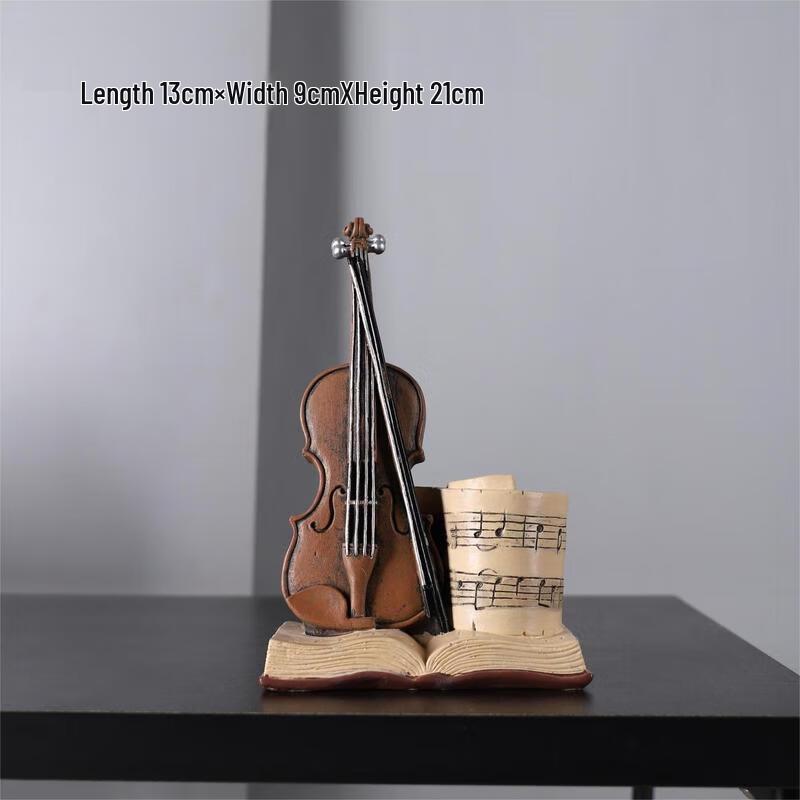 

Retro Violin Pen Holder Ornament