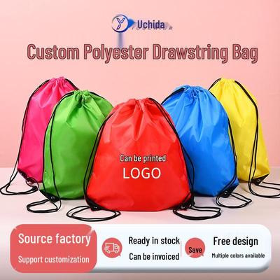 Polyester Sports Drawstring Backpack - Basketball, Outdoor, Marathon Storage Bag