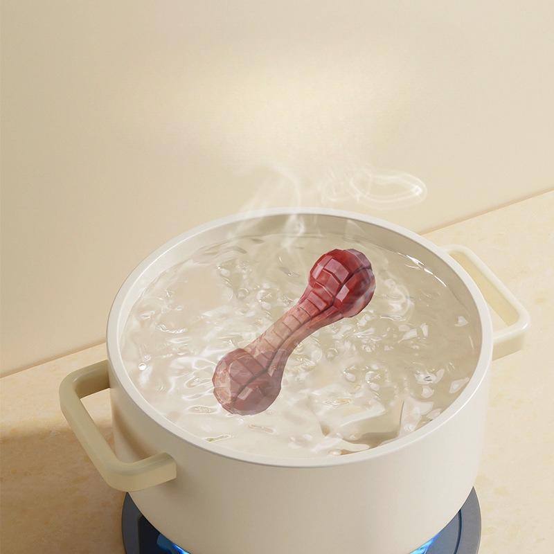 Nylon Gezacktes Knochen Beißspielzeug für Hunde, das nicht kaputt geht, Interaktives Training zur Energiefreisetzung, Zahnreinigendes Mittelgroßes Hundespielzeug