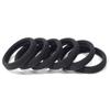 Seamless Elastic Hair Tie Set: No-Damage, Black Rubber Bands for Women, Headband and Hair Rope with Leather Case