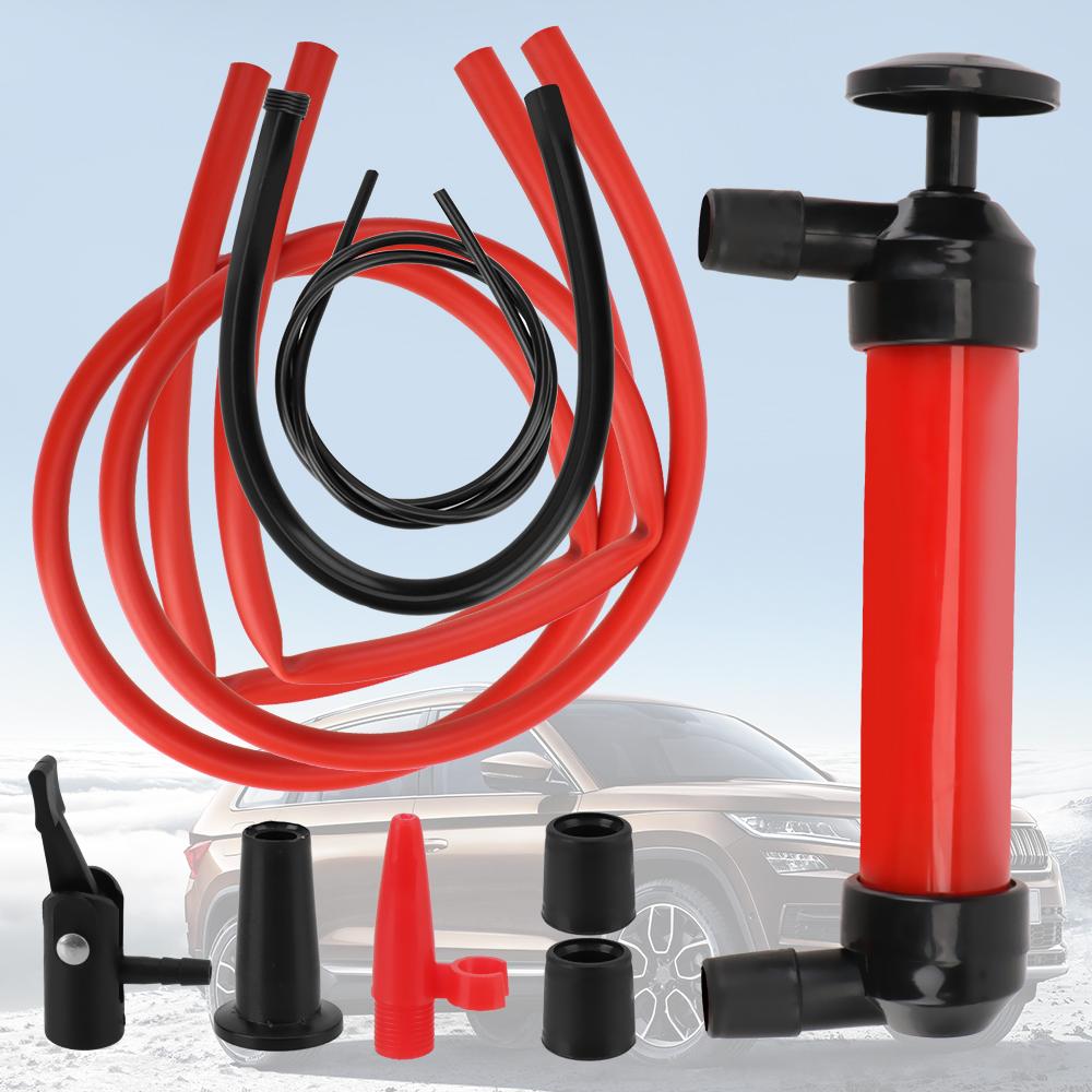 Sucking Pipe Car-styling For Pumping Fuel Gas Liquid Water Manual Oil Pump Siphon Sucker Transfer Vacuum Hand Pumps