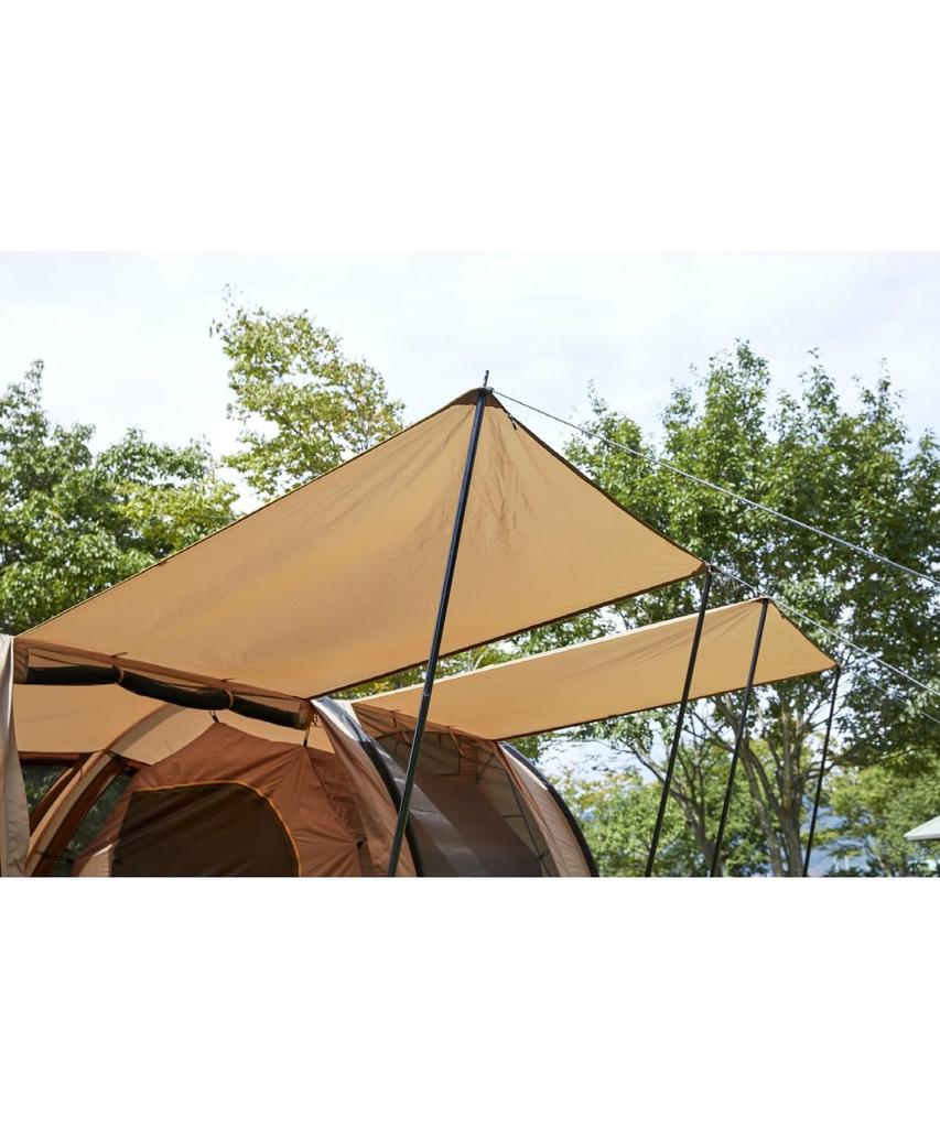 Tunnel Tres Arch Tent VP160101J01 500 x 250 x with Includes 1 Inner Storage Bag Included [Visionpeaks] Tent, 2-3 Person, 2-Room Coyote, Approx.