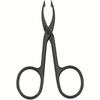 1pc Tweezers Scissors Straight Handle Pointed Eyebrow Tweezer for Facial Hair and Eyebrow Grooming