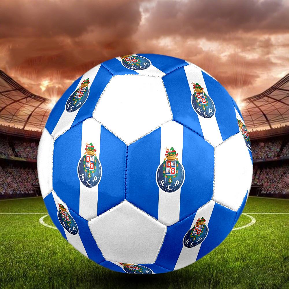 1PC FCP Logo Size 5 Soccer Ball PrahaIndoor Soccer Ball Colorful All Ages Machine Stitched PVC Competition Ready Durable High-Bounce