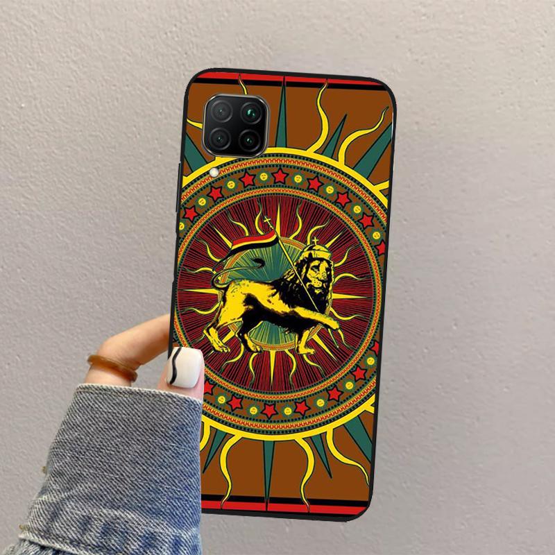 Rastafarian Lion For Huawei Nova 10 9 SE 8i 11i 12i 12s Y60 Y61 Y70 Y90 Y72 Y73 Y91 P60 Pro P40 P30 Lite Case