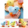 Fluffy Wind-up Chicken Dance Clockwork Plush Kids Toy