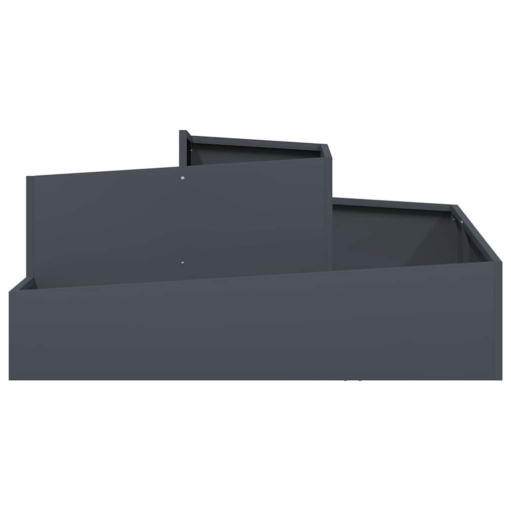 Garden Planter Anthracite 100 X 100 X 50 Cm