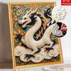 DIY Pearl Gem Chinese Dragon Pattern Shining Bead Craft Art Home Wall Ornament Simple Unframed Room Decoration Art Modern Exquisite Gift Decor
