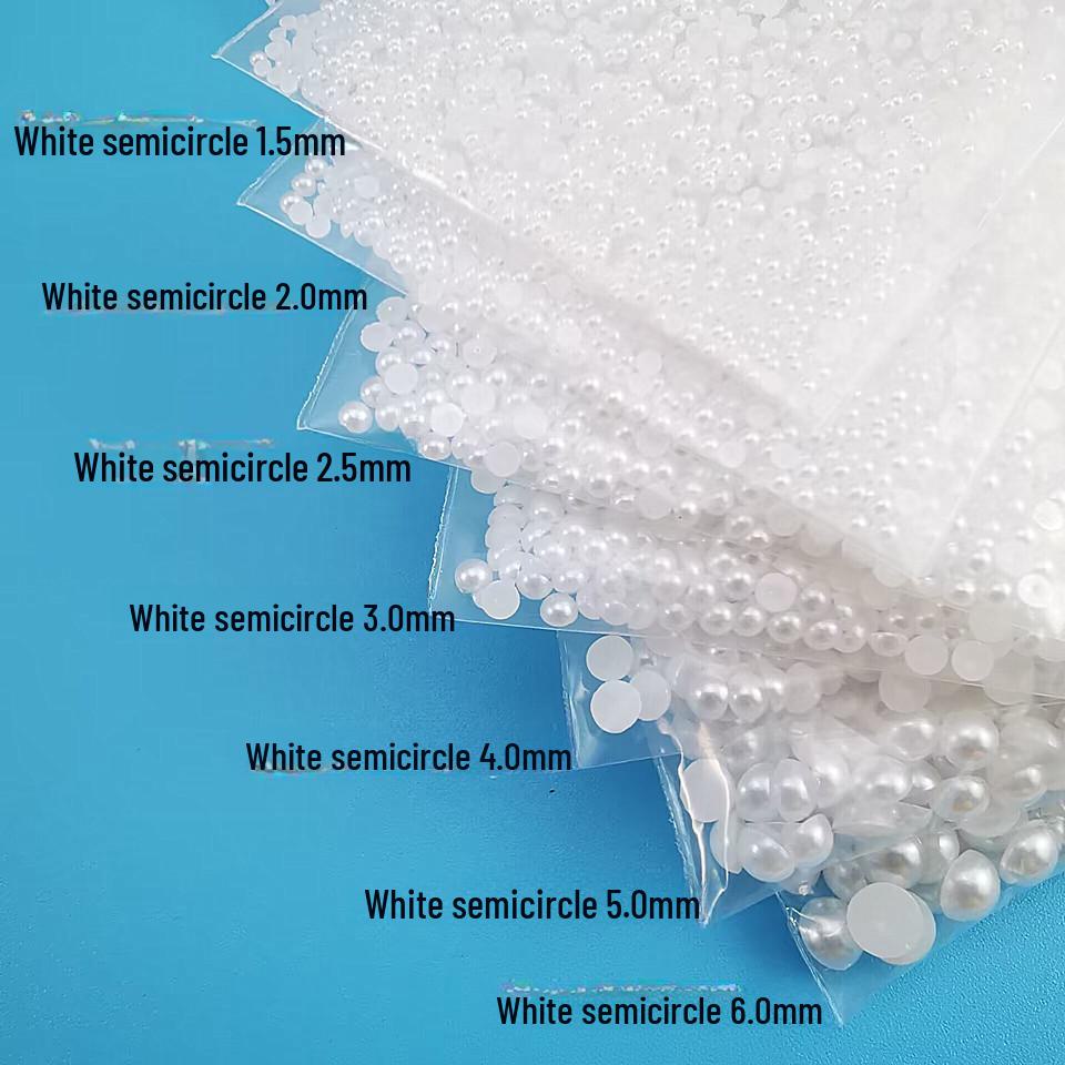 Adesivi multifunzionali a forma di sirena con perle, ideali per nail art, trucco da sposa e creazioni di slime.