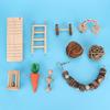 Natural Wooden Hamster Chinchillas Chewing Biting Playing Teeth Care Toys Accessories10PCS