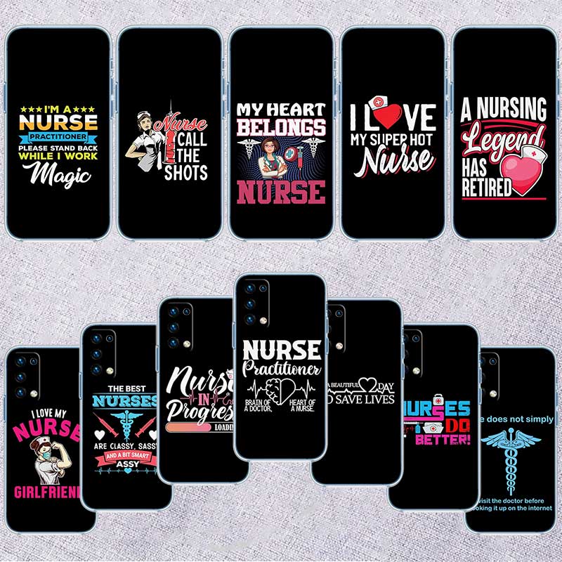 RE22 Doctor Nurse Transparent Phone Case for Motorola Moto G40 G04 G05 One Ace Action  Fusion + Plus Hyper Macro Vision Zoom