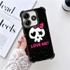 Sweet And Edgy Cartoon Skeleton Soft Phone Case For Xiaomi Redmi Note 14 15 Pro Plus 13 12 11S 11T 5G 10 9S 9 Plating Anti-Fall