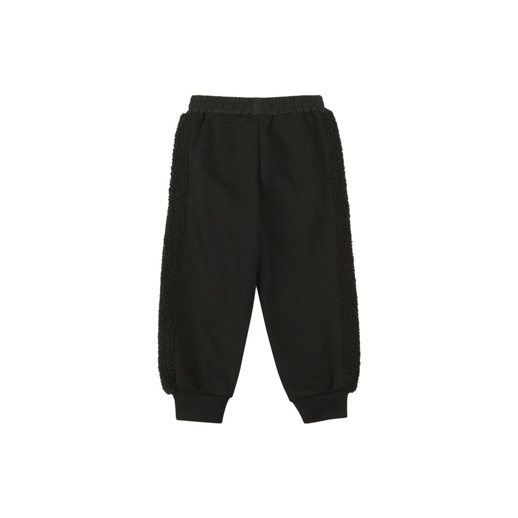 Nike Gestrickte Sporthose Outdoor-Abenteuer Logo Spleißstoff Fleece Lässig Babyhose Schwarz FZ9909-010