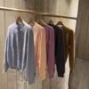 CDG Kawakyu Wool PLAY Cardigan with Red Heart Accent - Japanese Casual Fine Wool Long Sleeve Sweater