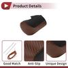 Hihaha Honda Compatible Accord 8 Gear Shift Knob Cover Car Stick Shift Handle Protector Black Brown Faux Leather Anti-Slip