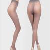 Damen Netzstrumpfhose mit Kontrollbund und verstärkter Spitze, Ganzjahres-Büro-Strumpfhose für Kleider