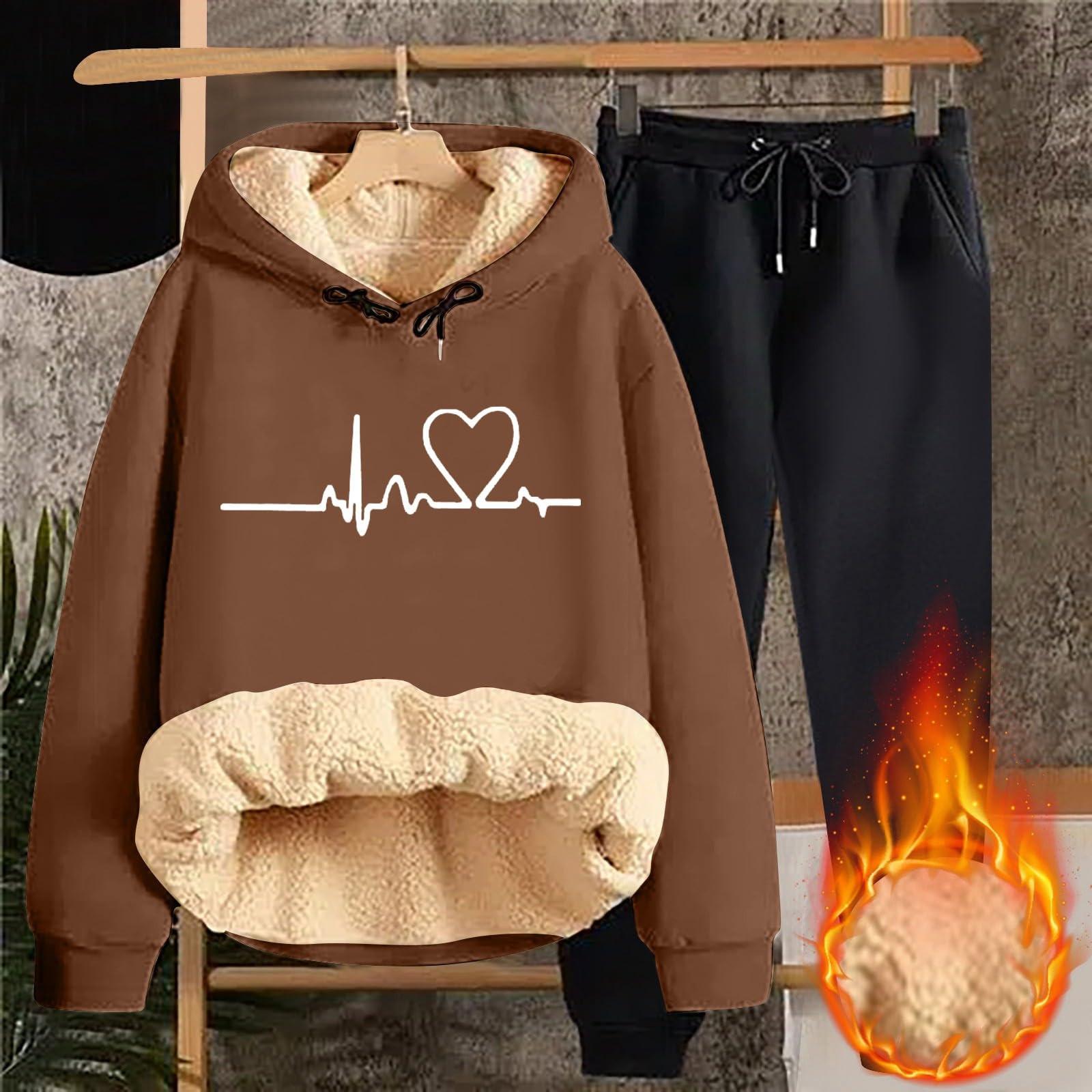 

Женская модная толстовка с капюшоном и принтом, повседневный комплект из двух предметов XXXXL