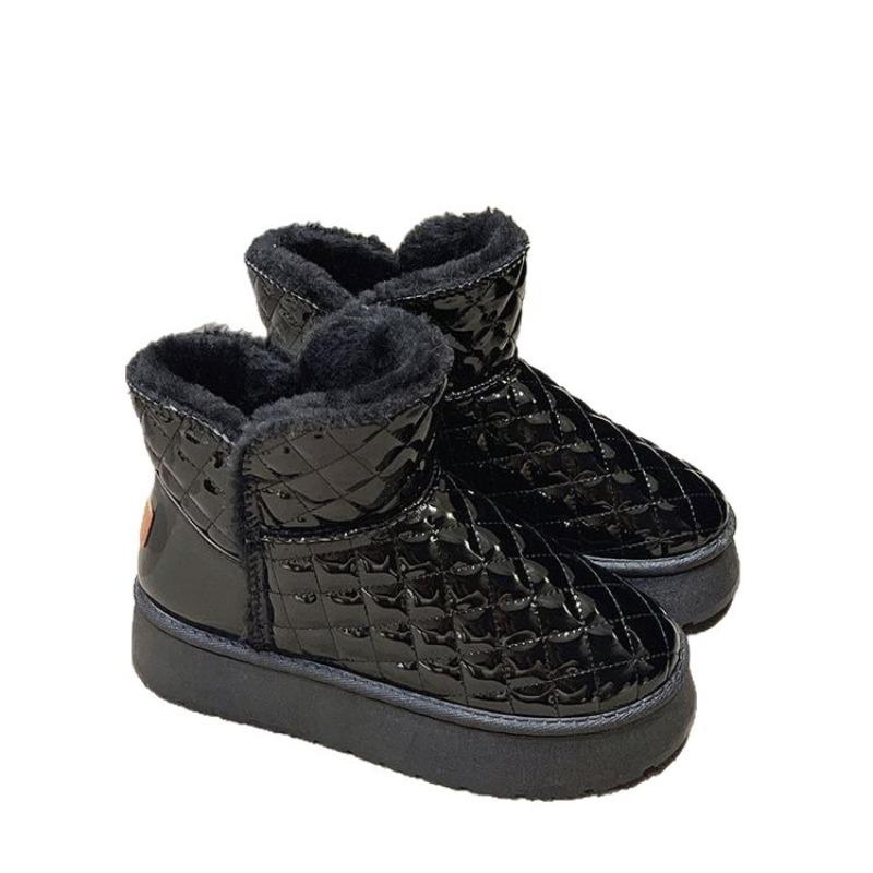 Thick-soled Snow Boots Women's New Thermal Cotton Shoes Women's Cotton Boots Winter Velvet Thickened Bread Shoes