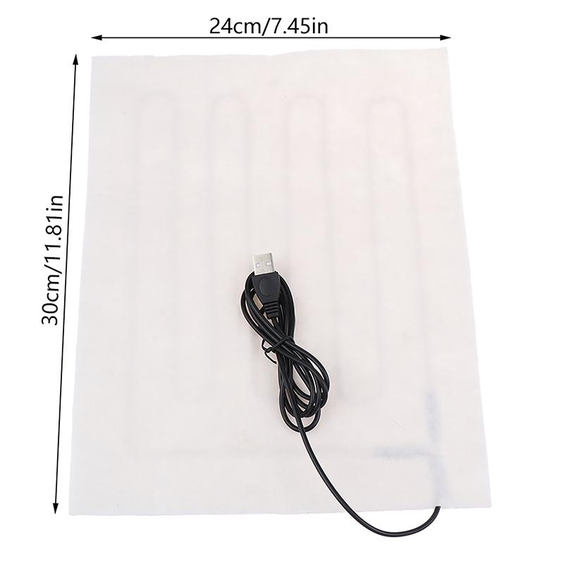 Tampone Riscaldante USB Foglio Riscaldato Pieghevole Cuscino Riscaldante per Sedile Auto Scaldasedile Impermeabile Animale Domestico Rettile Animale Inverno Caldo Tappetino Riscaldante