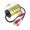RCA Audio Noise Filter, Ground Loop Isolator Universal 4 Channel Suppressor for Radio Auto
