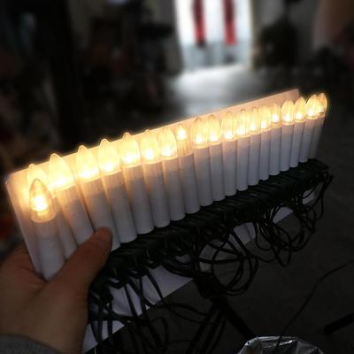 20PCS Flameless Christmas Tree Decorative Light Clip-on Electronic Candle Light  Shopping Mall