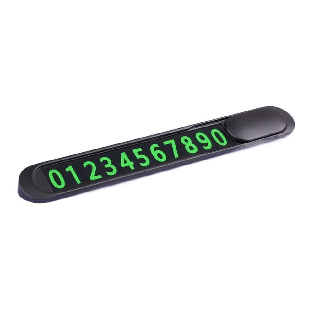 

Metal Alloy Phone Number Card Luminous Hidden Car Sticker New Car Sticker Vehicle Accessories чорний