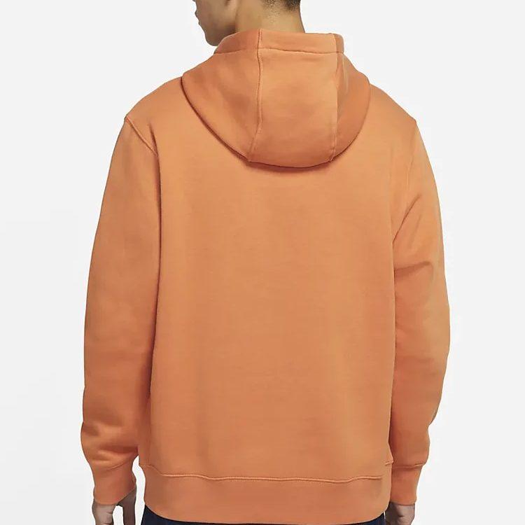 Nike Sweatshirts Men's Orange Hooded Thickened Regular BV2974-808