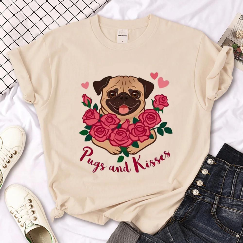 ZX Tee Pug tshirt women anime t-shirts female Japanese clothes  women clothes t shirt women kawaii clothes