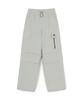 Emelbi Gorpcore Cotton Touch Parachute Cargo Wide Pants Ny (L.Grey)