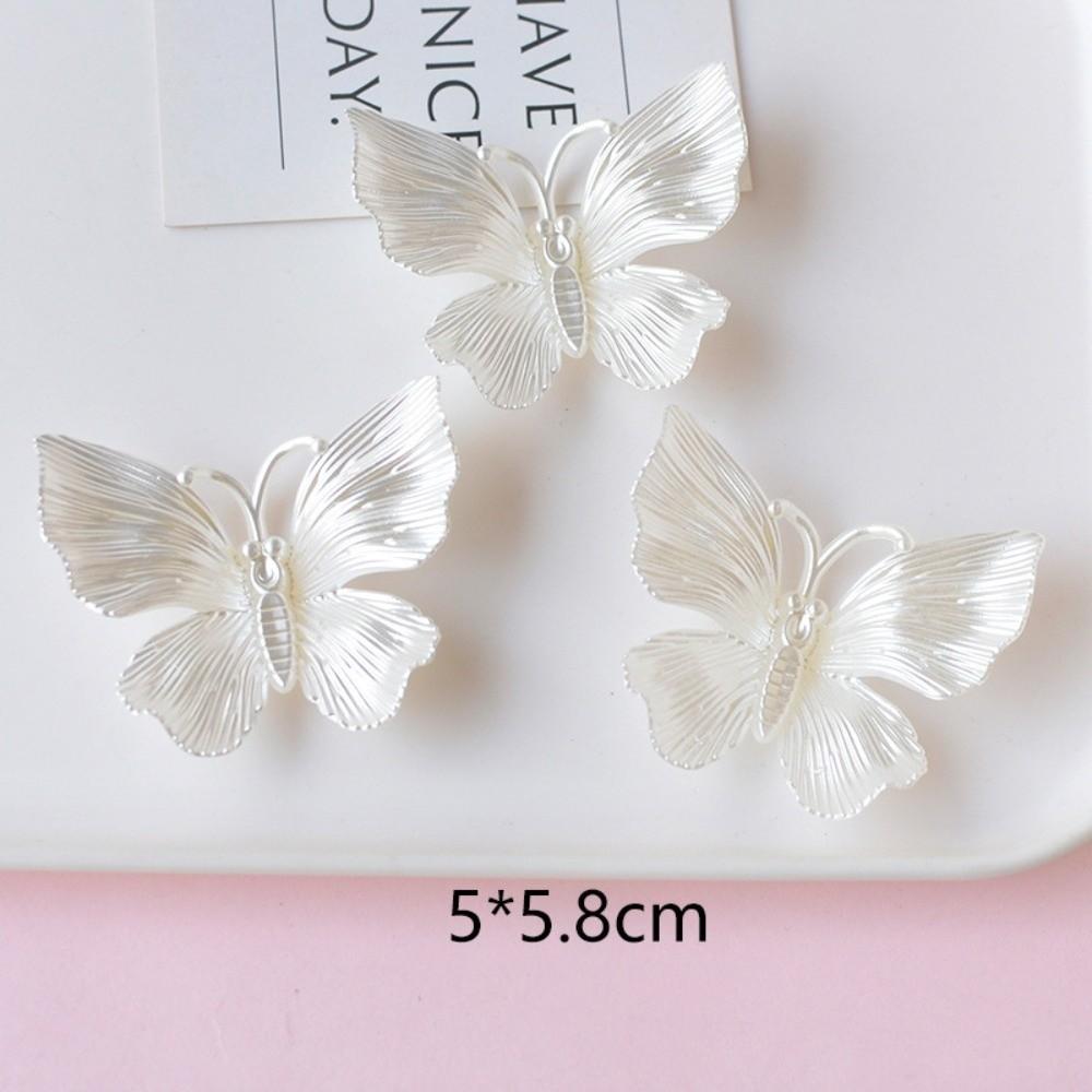 Transparent Colored Transparent Butterfly Accessories Acrylic Butterfly Beads  Jewelry Making