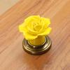 4 Stück Elegante Florale Keramik Schrankknöpfe mit Zinklegierungsschrauben für Möbel Kleiderschrank Kommode Schubladengriffe Verwendung