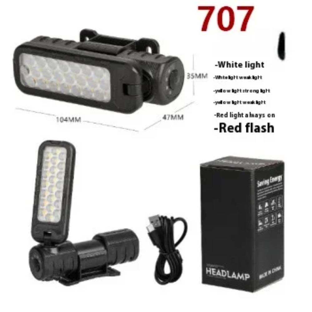 USB Rechargeable Headlamp Portable Flashlight COB LED Work Light  Rotatable Magnetic and Waterproof Lamp for Car Repair